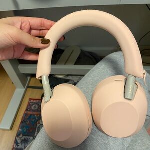 Sony Beige Over-Ear Headphones